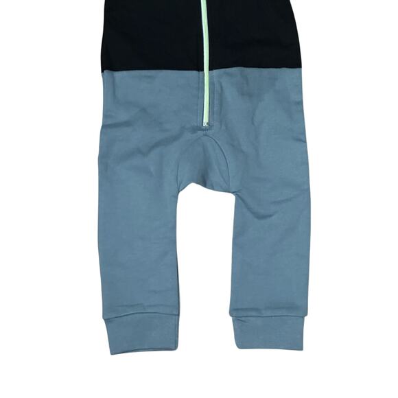 Sovereign Code One-Piece Colorblock Hooded Zip Closure Blue Black Boys 9M NWT - Picture 3 of 9